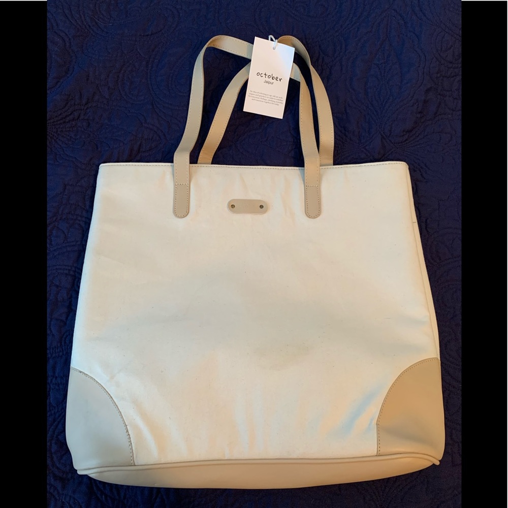 OCTOBER Cream Laptop Bag